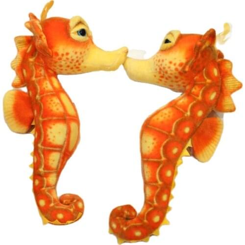 40cm Super realistic Simulation Hippocampus Plush Toy Sea Marine Stuffed Animals High Quality Educational Tools For Kids Gift