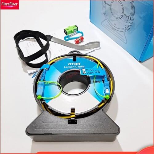 500M/1Km/2Km ST APC to UPC OTDR Portable Blind Zone Eliminator Mini ST/APC to ST/UPC Fiber Rings SM 1310/1550nm Launch Cable Box