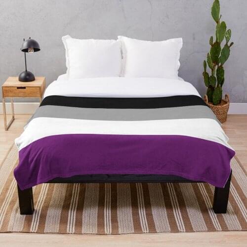 Asexual flagge Decke Personalisierte Decken Auf Für Die Sofa/Bett/Auto Tragbare 3D Decke Für Kind erwachsenen Hause textilien