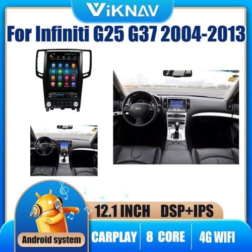 Car stereo autoradio Tesla style for Infiniti G25 G37 2004-2013 car radio multimedia player DVD player HD screen