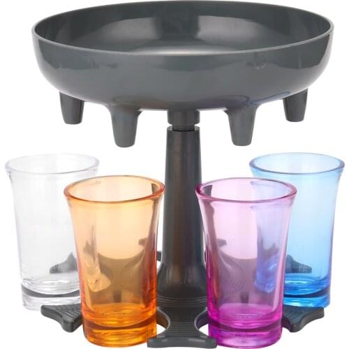 Bar Accessories Glass Dispenser Holder Drinking Games Shots Glasses Liquid Dispenser Party Beverage Drinking Dispenser BarTools