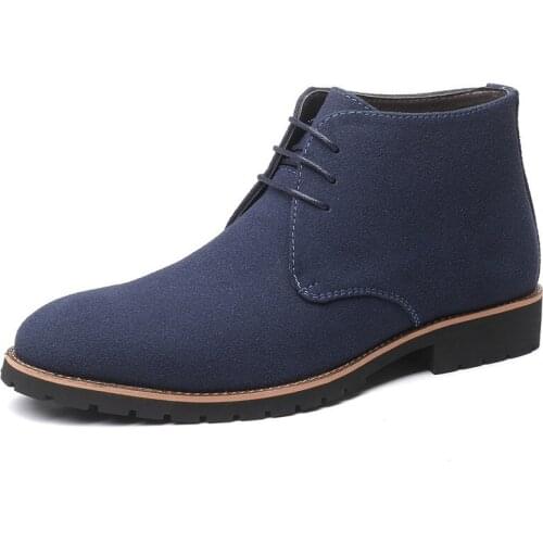 Men shoes Chelsea Boots Ankle Boots Fashion Mens pointy casual Brand Leather Man Warm Martin boots Large size 38-48 450