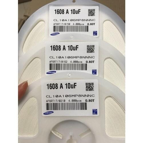 CL10A106MR8NNNC CL10A106MQ8NRNC CL10A106MQ8NNNC CL10A106MP8NNNC 0603 10uF 4V 6.3V 10V X5R ±20% Chip capacitors