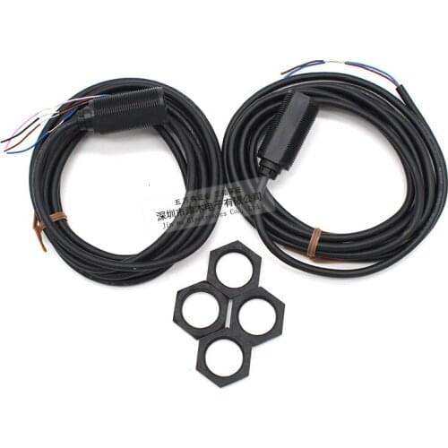 The Detection range of E3FA-TN12 optoelectronic sensor M18 is 15M 6months warranty