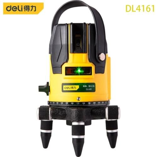 Deli DL4161 Two-Line Spirit Level 360° Fine-Tuning Automatic Anping Dry Battery And Lithium Battery Dual Mode Touch Button