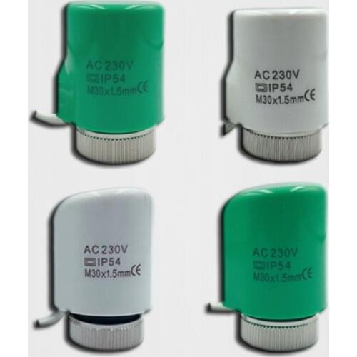 230V NO NC electric thermal actuator valve head for thermostat manifold underfloor heating radiator normally opened closed