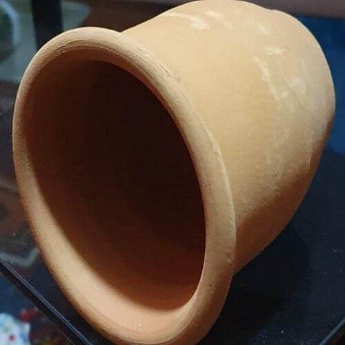 Earthenware soil clay aquarium pot cave 1 pcs