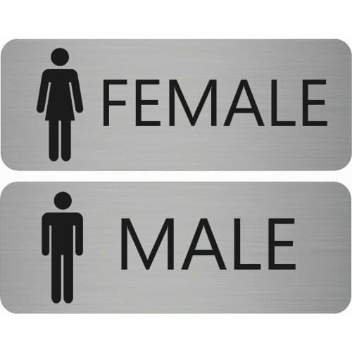 Customized Modern Style Male Female Toilet Aluminum-plastic Composite Board Signs