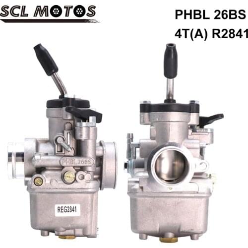 SCL MOTOS 1PC Motorcycle Carburetor 26mm PHBL 26BS Carburador Modified For 4T 50-300cc Moto Dirt Bike ATV Motorbike Accessories