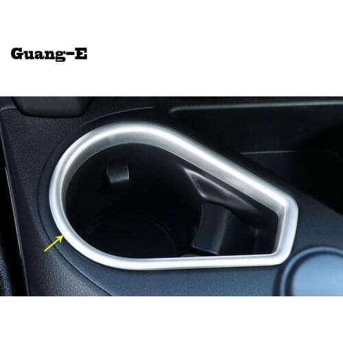 Car cover ABS stick Socket Charge cigarette smoke lighter Shift Stall Paddle cup lamp trim 1pcs For Toyota RAV4 2016 2017 2018