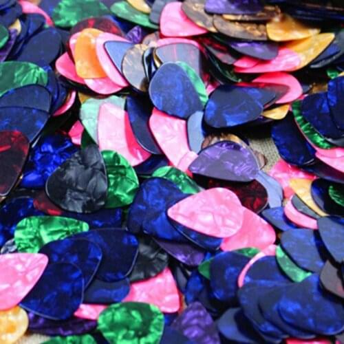 100pcs Guitar Pick Acoustic Plectrum Celluloid Electric Smooth Accessories