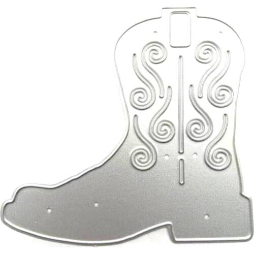 Boots Metal Cutting Dies Stencil DIY Scrapbooking Album Paper Card Template Mold Embossing Decoration