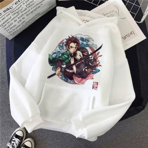 Demon Slayer Kimetsu No Yaiba Men/women Hoodies Anime Unisex Harajuku Aesthetic 90s Sweatshirt Ulzzang Graphic Casual Male Hoody