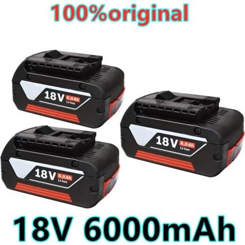 1/2/3PCS 2021, new Original18V 6000mah lithium ion battery for Bosch 18V 6,0 ONE backup battery portable replacement BAT609