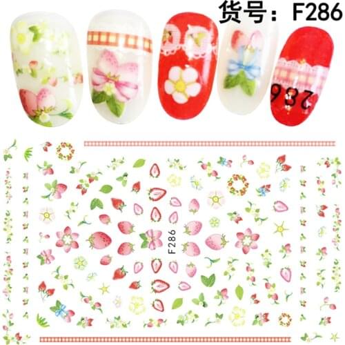 Nails stickers decal decoration Lemon watermelon ice cream nail decoration DIY Creative Designs Watermark Decals Tool