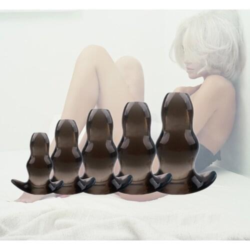 New Hollow Anal Plug/Dilator/Dildo Soft Speculum Prostate Massager Butt Plugs Set Intimate/Enema Sex Toys For Women Men Buttplug