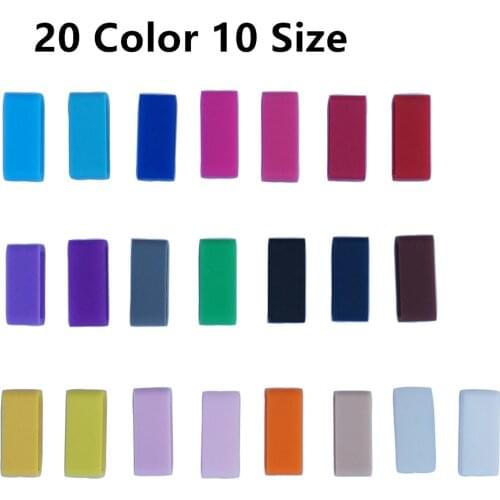 New 4Pcs 12 14 16 18 19 20 21 22 24 26mm Watchbands Strap Loop ring Silicone Rubber Watch Bands Accessories Holder Locker