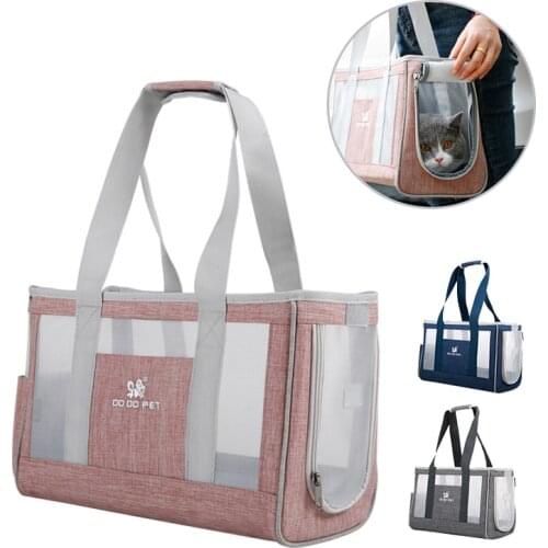 Portable Dog Carrier Bag Breathable Mesh Pet Puppy Travel Bag Backpack Outdoor Shoulder Bag For Small Dogs Cats Chihuahua Yorkie