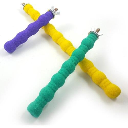 Durable Scrub Claw Grinding Rod Parrot Standing Bar Rack Toys Birds Supplies Accessories