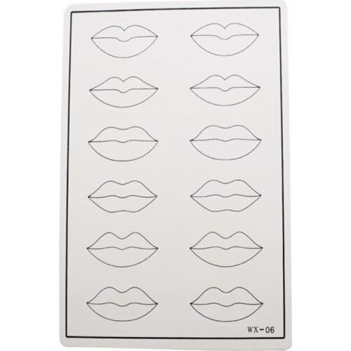 Blank Double Sided Practice Skin for Eyebrow Lips, Eyes Tattoos, Permanent Makeup Silicone Skin Microblading Fake Skin Sheet