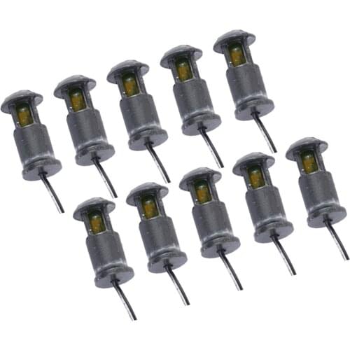 10pcs LED Model Lamp Grass Lawn Lamppost Lights Mini Diorama Landscaping