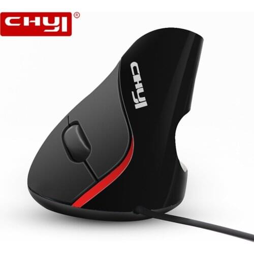 CHYI Wired Vertical Mouse 1600DPI Ergonomic Design USB Optical Computer Wrist Healing Gaming Mice For Laptop PC