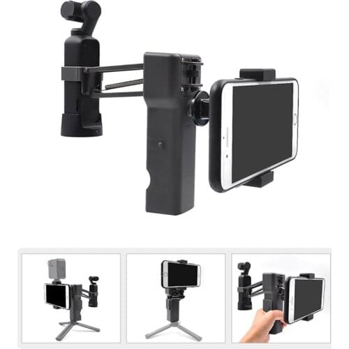 Z-axis stabilize shock absorber holder Portable case bag box with Mobile phone clip bracket for dji osmo pocket camera gimbal