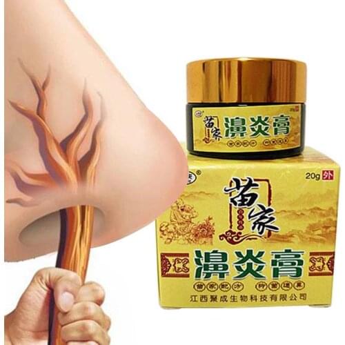 20ML Rhinitis Cream Portable Sinusitis Relieve Itching Sneezing Nasal Congestion Efficient Treatment Rhinitis Cream