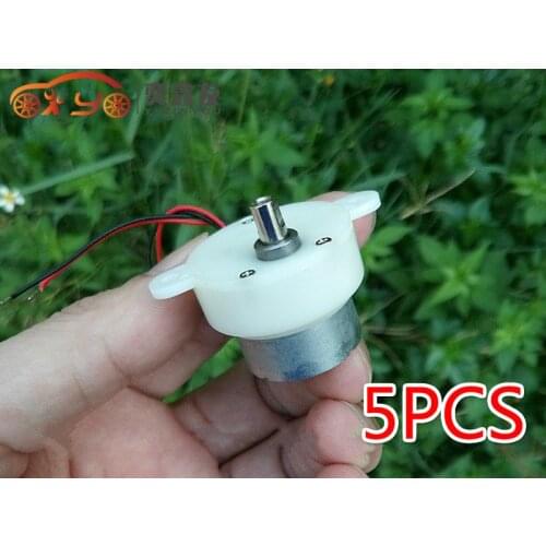 5PCS/LOT 300 Geared Motor DC3V 6V 9V Micro DC Motor 10RPM~32RPM Slow Speed(6.5)