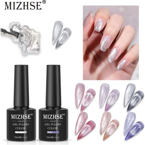 MIZHSE 9D Cat Eye Hybrid Varnishes Gel Nail Polish Set Soak off Enamel UV Gel Nail Polish For Manicure Semi Permanent Nails Art