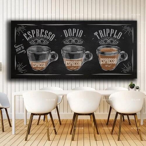 Coffee Menu Large Full square Diamond painting round drill DIY diamond art 5d mosaic full embroidery art A1138