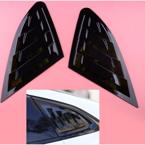 1 Pair ABS Black Side Window Louver Shutter Cover Fit For Chevrolet Malibu XL 2016 2017 2018 2019 2020
