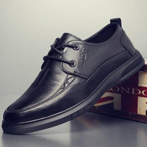 LOUGSIN Mens Leather Shoes