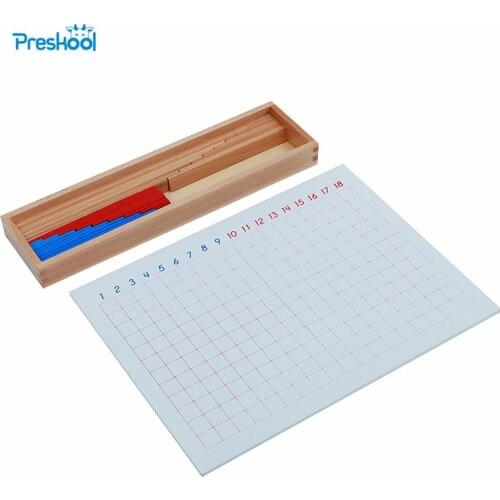 Montessori Kids Toy Subtraction Strip Board for Early Childhood Education Preschool Kids Brinquedos Juguetes