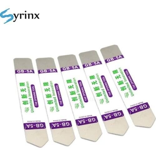 5 pcs Soft Thin Stainless Steel Pry Blade LCD Screen Opening Tool for iPhone Repair All Phone Touch Screen Repair Kit Pry Slice