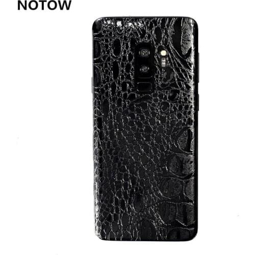 NOTOW Fashion Crocodile leather PVC Sticker Wrap Skin Mobile Back Paste Protective Film For Samsung Galaxy S9/S9Plus/s8/s8
