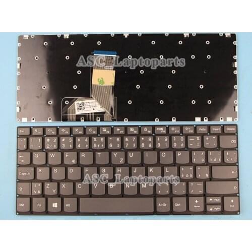 New Czech Slovakian Keyboard for LENOVO 130S-11IGM YOGA 530-14AR 530-14IKB 120S-11IAP Black, NO Frame