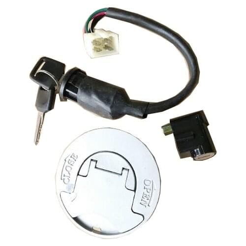New Bashan 200CC ATV Quad Ignition Key Switch with Fuel tank cap For BASHAN 200-6-7/ BS200-6-7