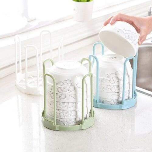 1pc Plastic Bowl Storage Shelf Kitchen Chopsticks Storage Leakage Shelf