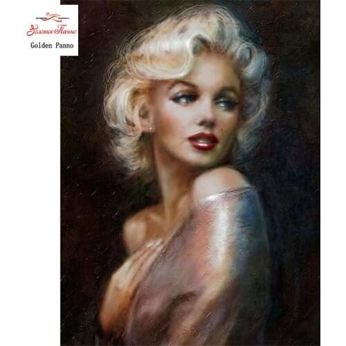 Full Square Diamond 5D DIY Diamond Painting "Marilyn Monroe" Embroidery Cross Stitch Rhinestone Mosaic Painting Decor Gift 12