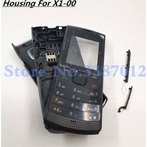 Full Housing Case For Nokia X1-00 X1-01 Front Frame+ Battery Door Back Cover + English Keypads