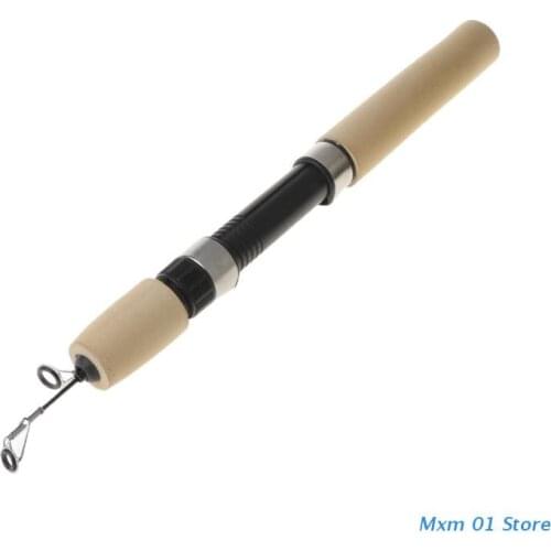 60CM Portable Pocket Winter Ice Fishing Fish Rod Mini Tackle Spinning Casting