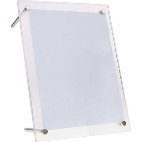 Transparent Acrylic Photo Frame Home Ornaments Gift for Family Christmas New Year Birthday