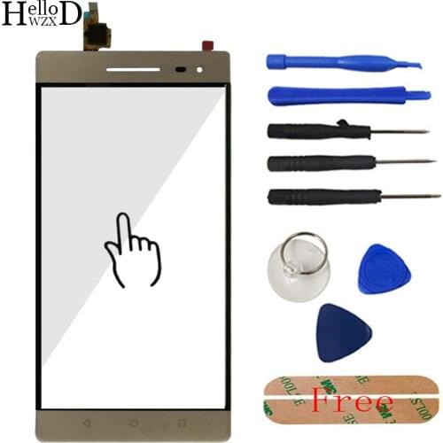 Touch Screen For Lenovo Phab 2 Pro / Phab2 Pro Touch Screen Front Glass Digitizer Panel Sensor Repair Phone Tools Adhesive
