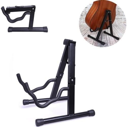 A-shaped Foldable Ukulele Stand Vertical Bass Holder for Acoustic Wooden Electric Folk Guitar
