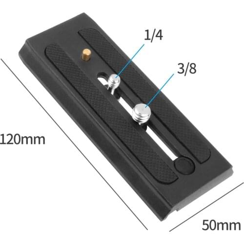 Sliding 501PL Plus Rapid Connect Base Quick Release Plate for Manfrotto 501 503 701HDV MH055M0-Q5 1/4 3/8 Screw P200