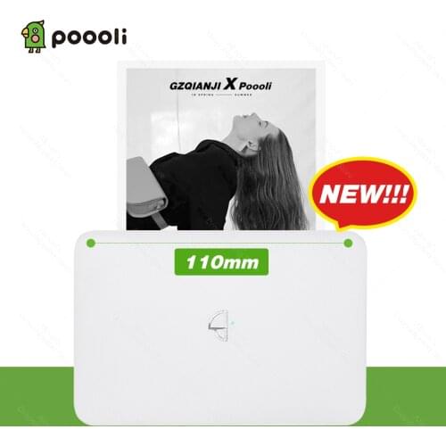 Thermal Photo Printer Poooli L3 300dpi Portable Mini Wireless Photo Bluetooth Printer Notes Label Sticker Printer Paper Roll