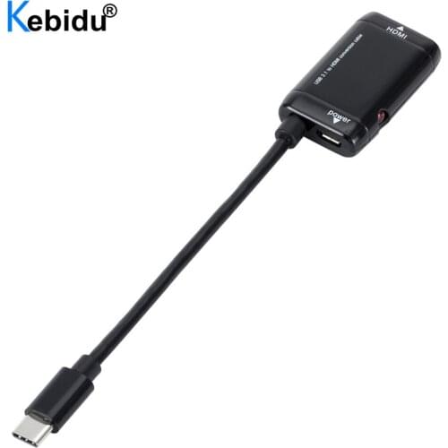 USB-C Type C to HDMI-compatible Adapter with Power Port Function USB 3.1 Type C Converter For Samsung Galaxy Note 8 S5
