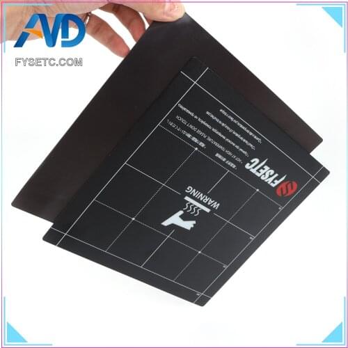 Fles Magnetik 235x235mm Heatbed Build Surface Plate Sheet 2 in 1 with 3M Adhesive Backing For ENDER-3 /3s Tevo Flash