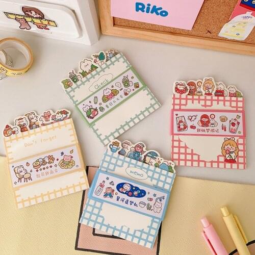 Yisuremia Kawaii Cute 50 Sheets Memo Pads Note Paper Message Decorative Daily To Do It Check List Notepad Journals Paperlaria